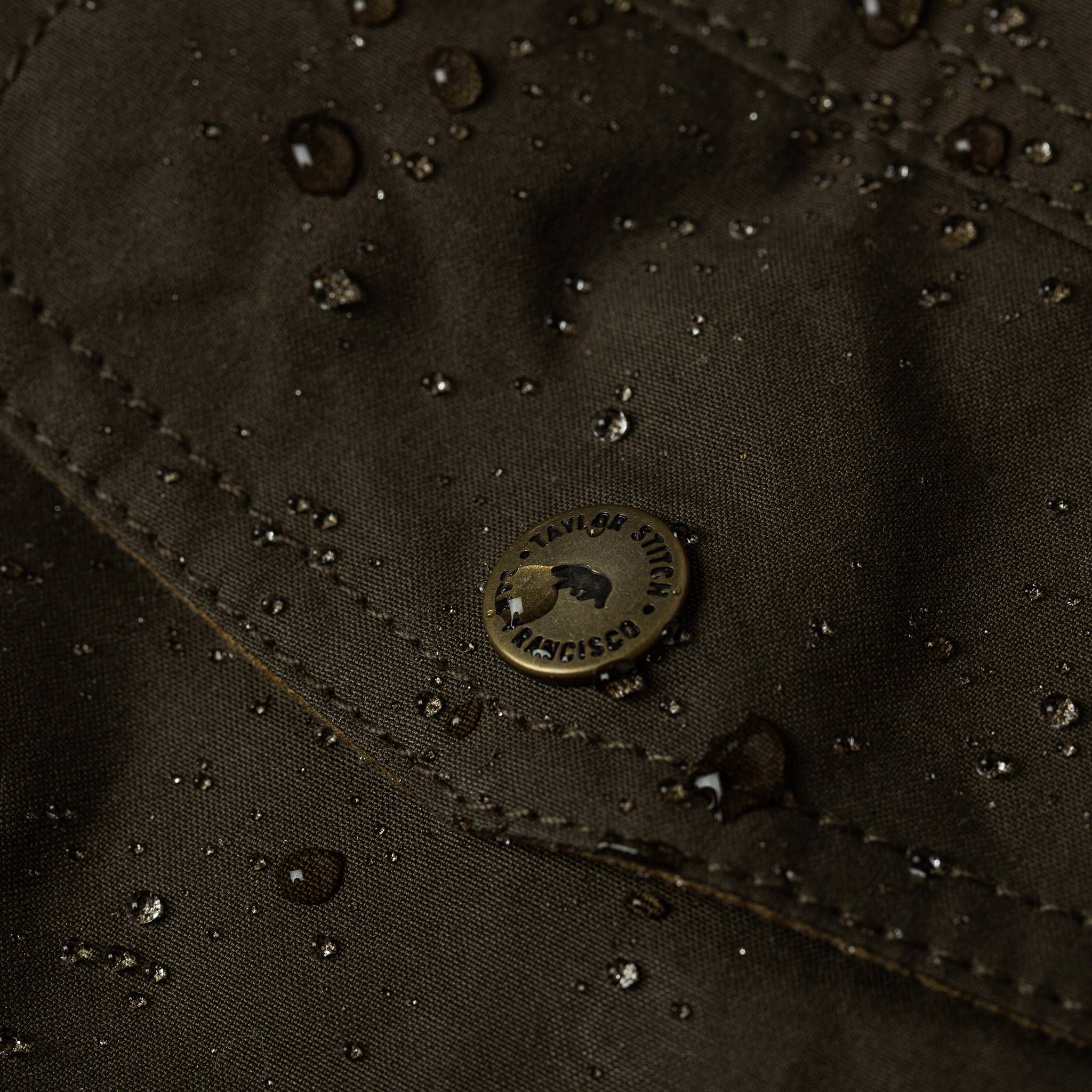The Welterweight Winslow in Olive Dry Waxed Canvas - Image 8