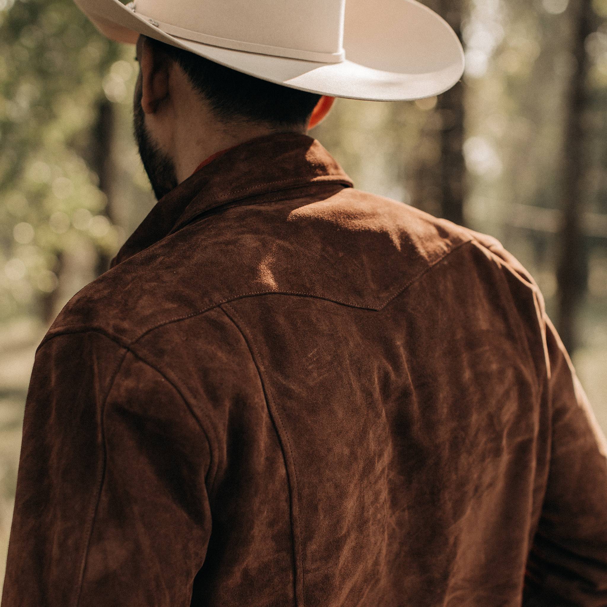 The Western Shirt in Espresso Suede - Image 5