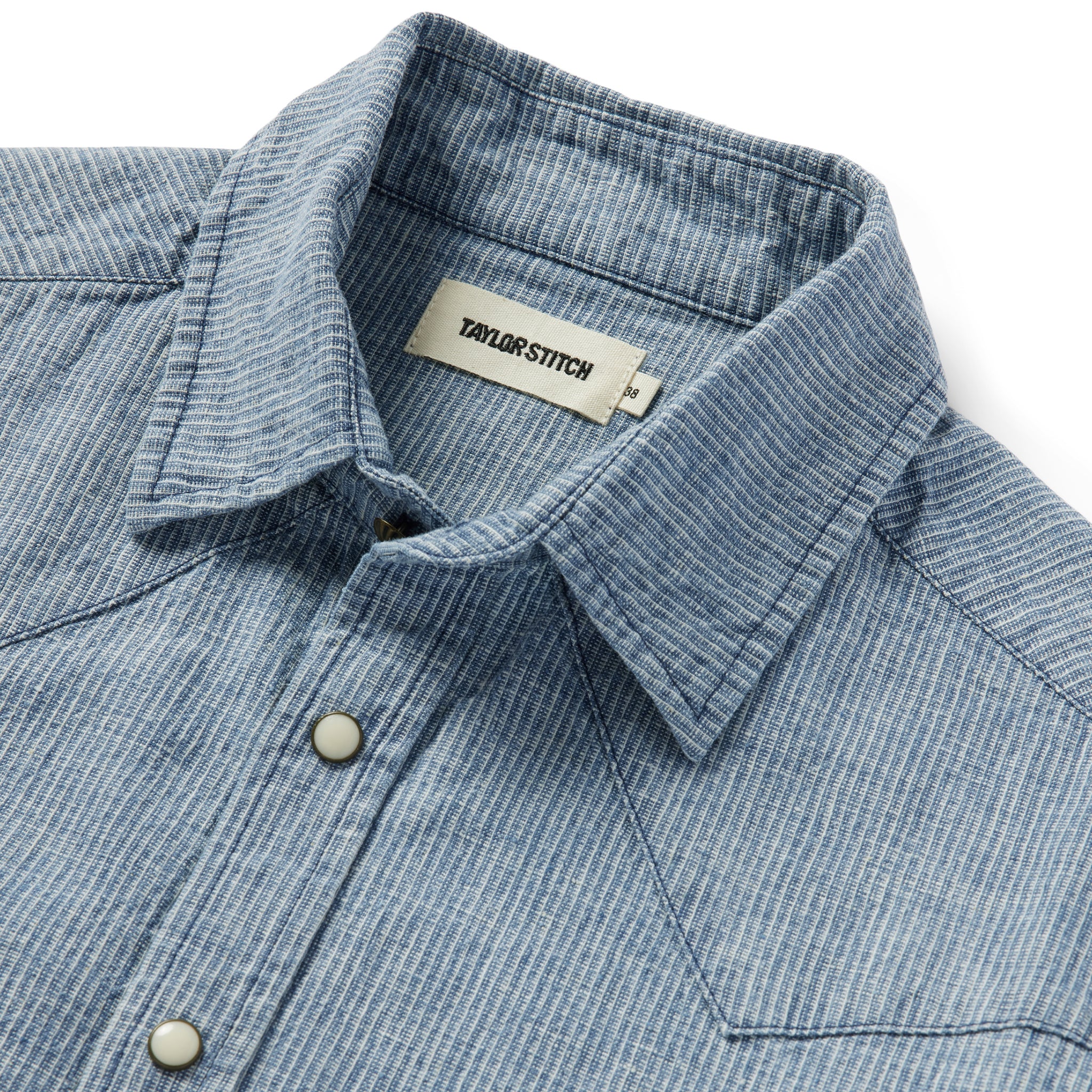 The Western Shirt in Indigo Stripe - Image 5