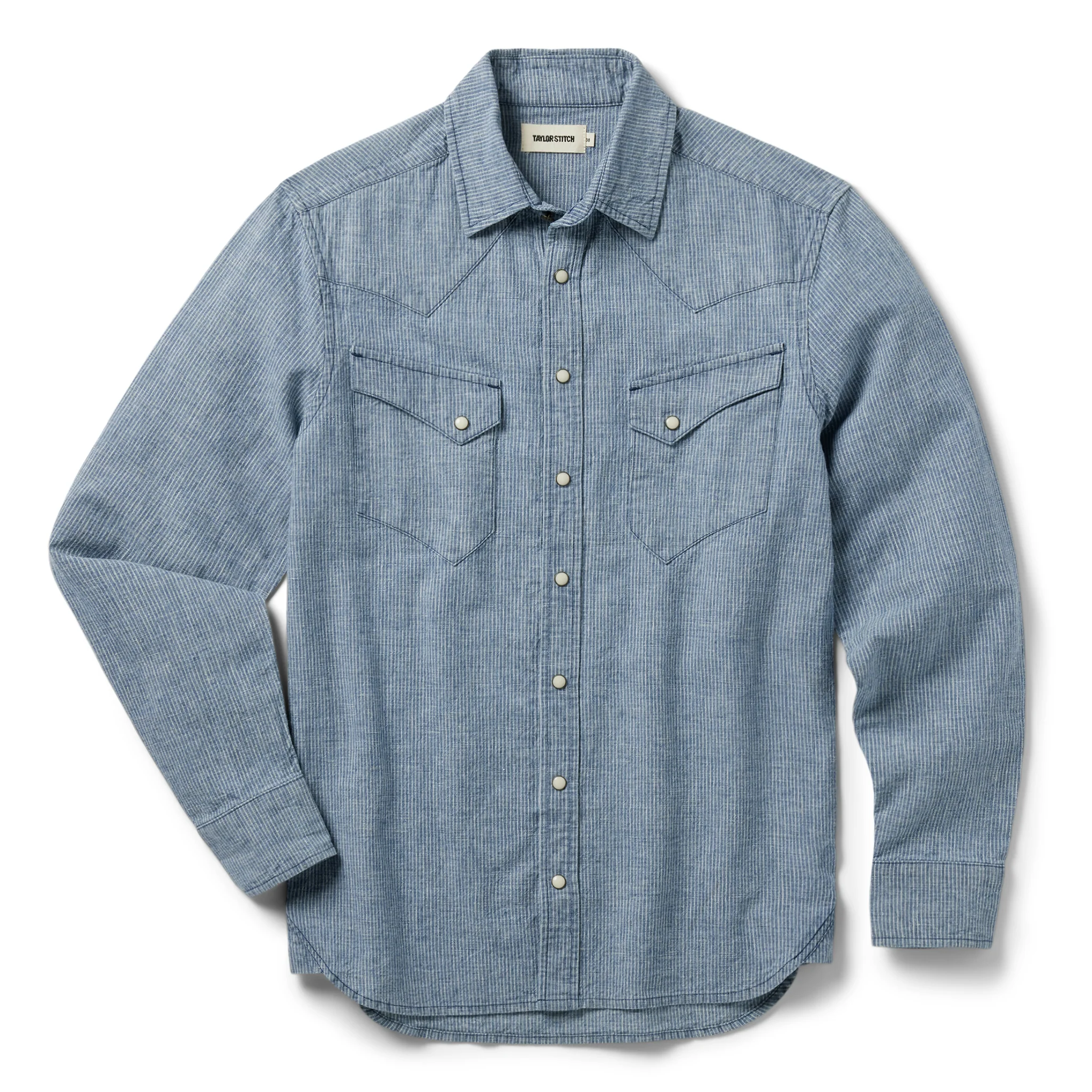 The Western Shirt in Indigo Stripe - Image 7