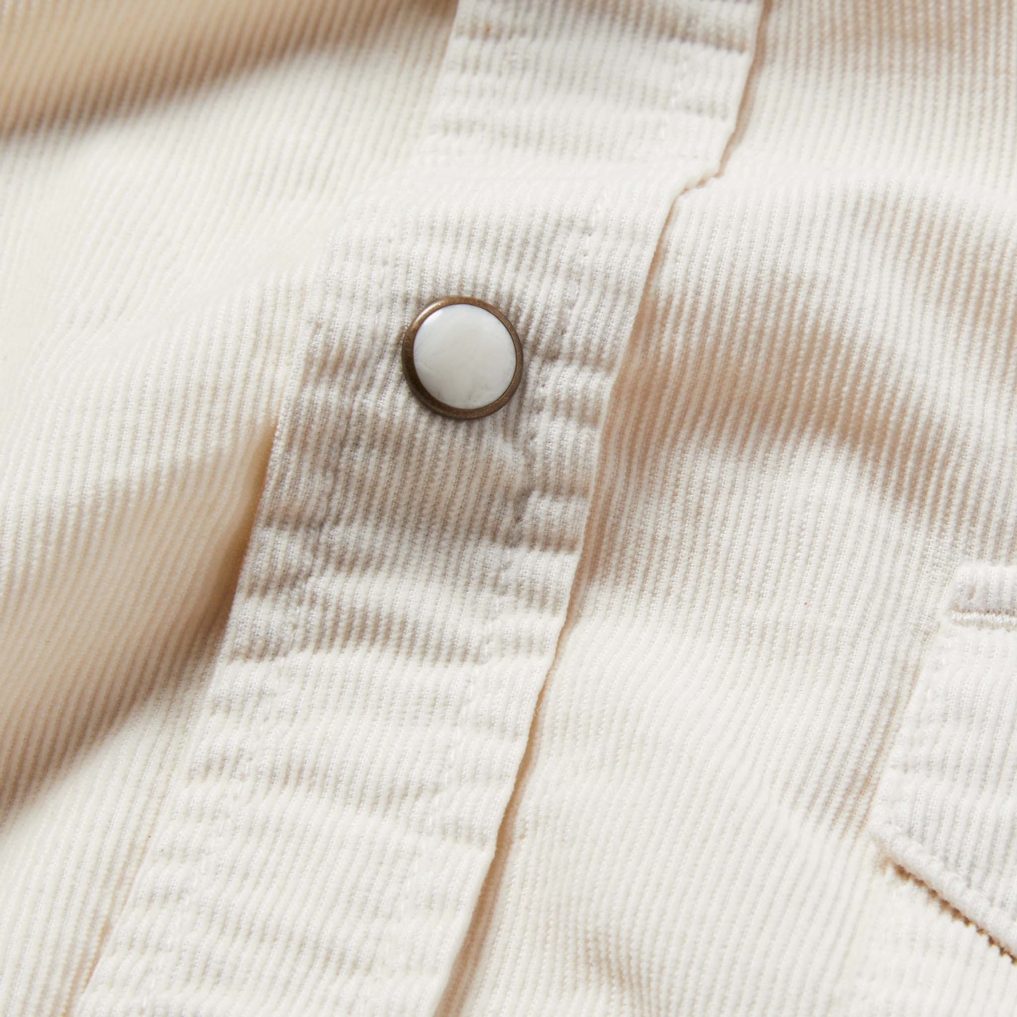 The Western Shirt in Natural Pincord - Image 7