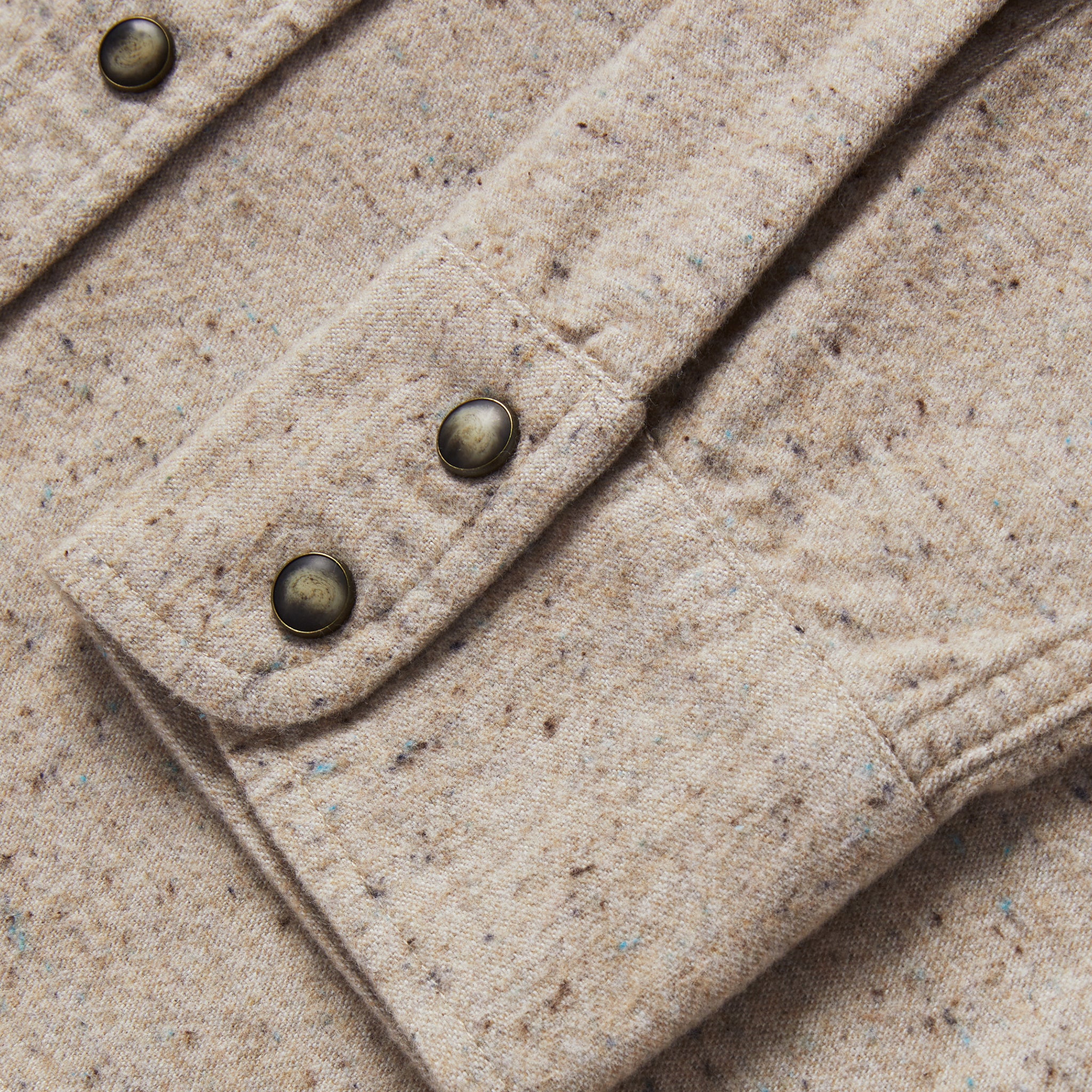 The Western Shirt in Oat Donegal - Image 6