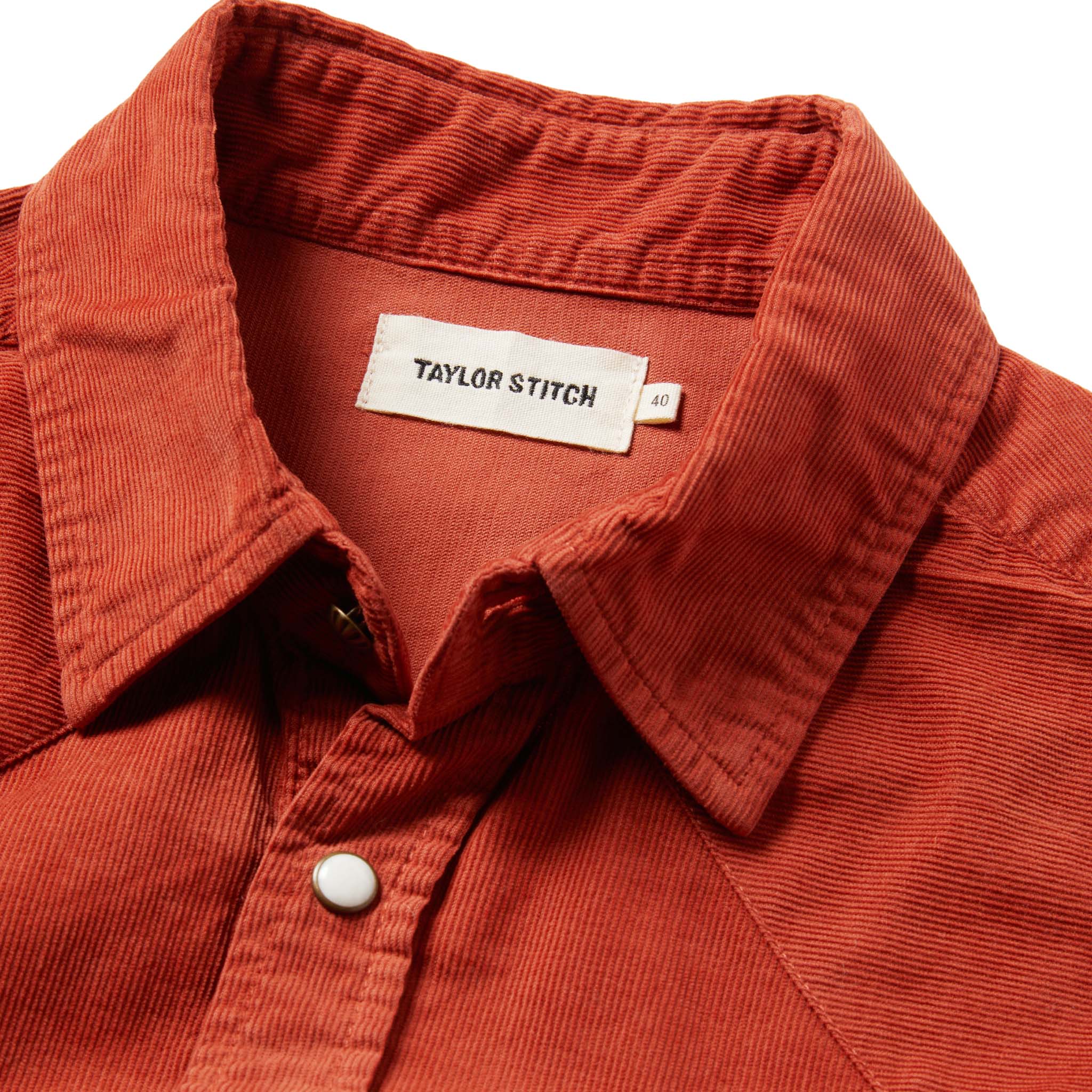 The Western Shirt in Rust Pincord - Image 6