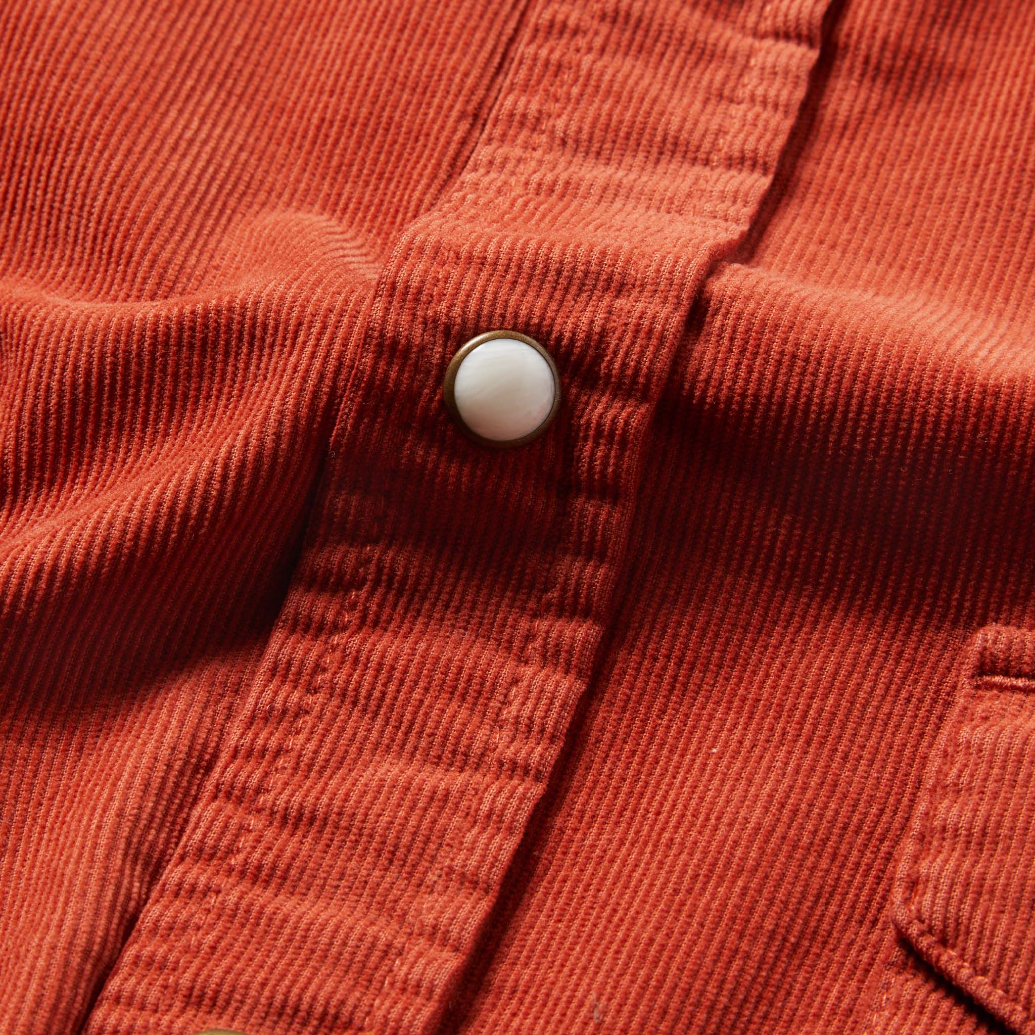 The Western Shirt in Rust Pincord - Image 7