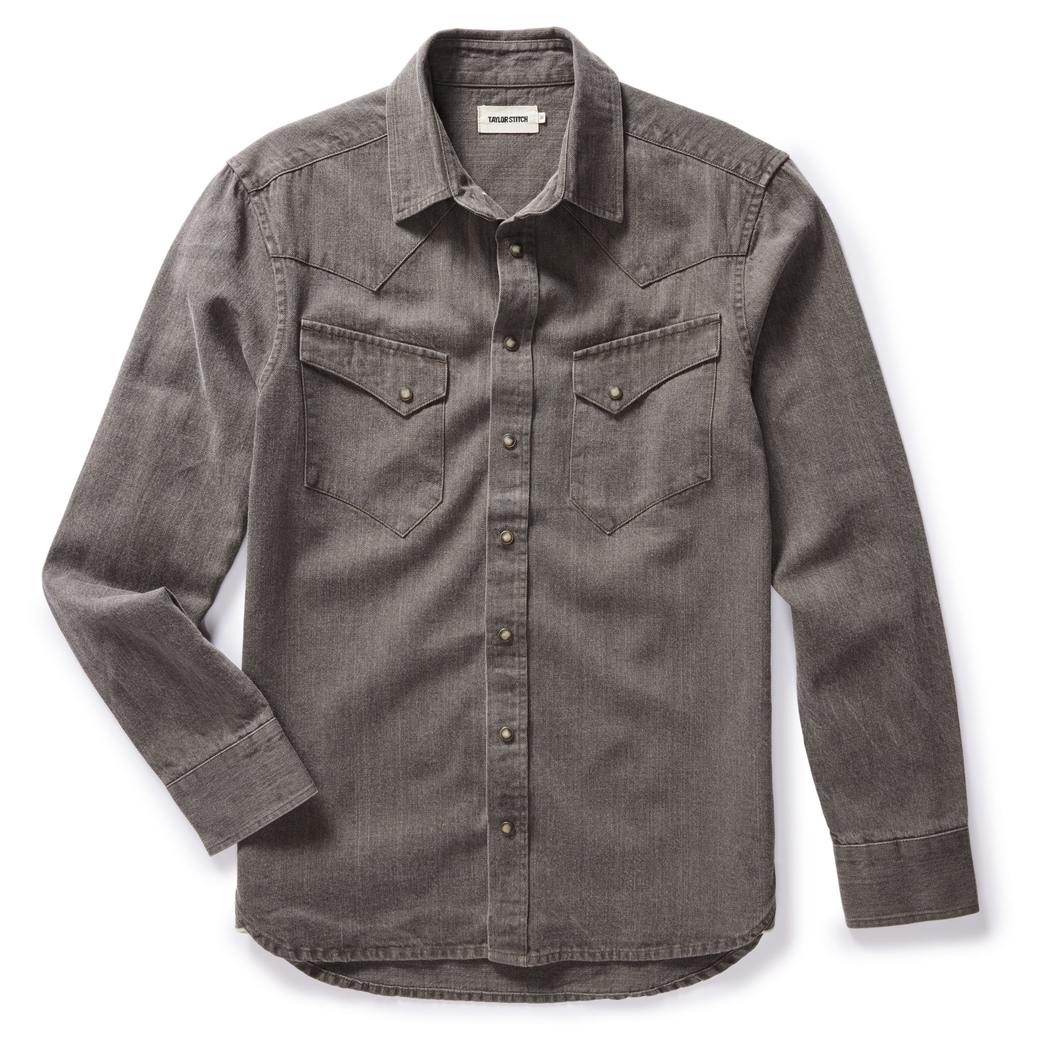 The Western Shirt in Soil Pigment Selvage Denim - Image 5