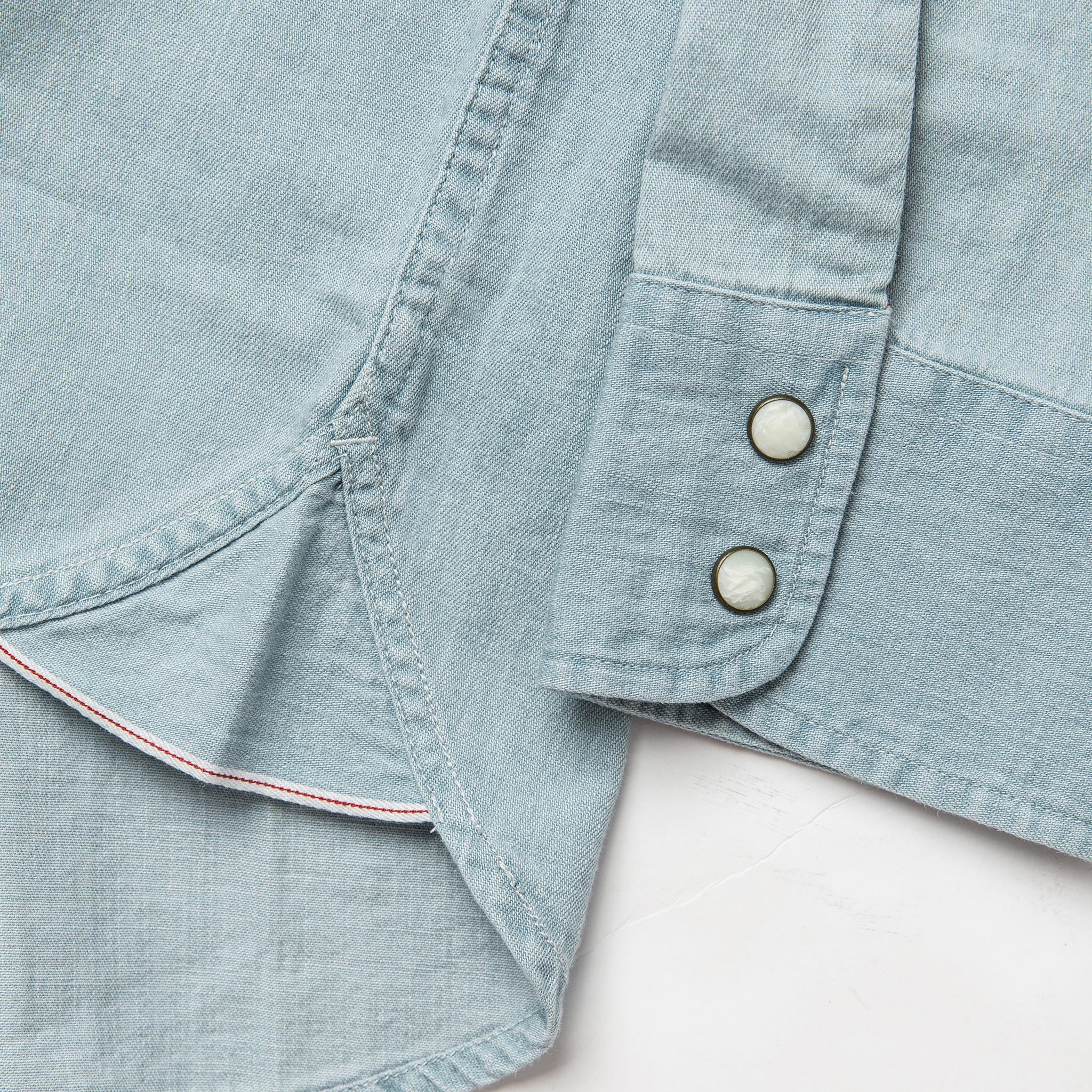 The Western Shirt in Washed Denim - Image 5