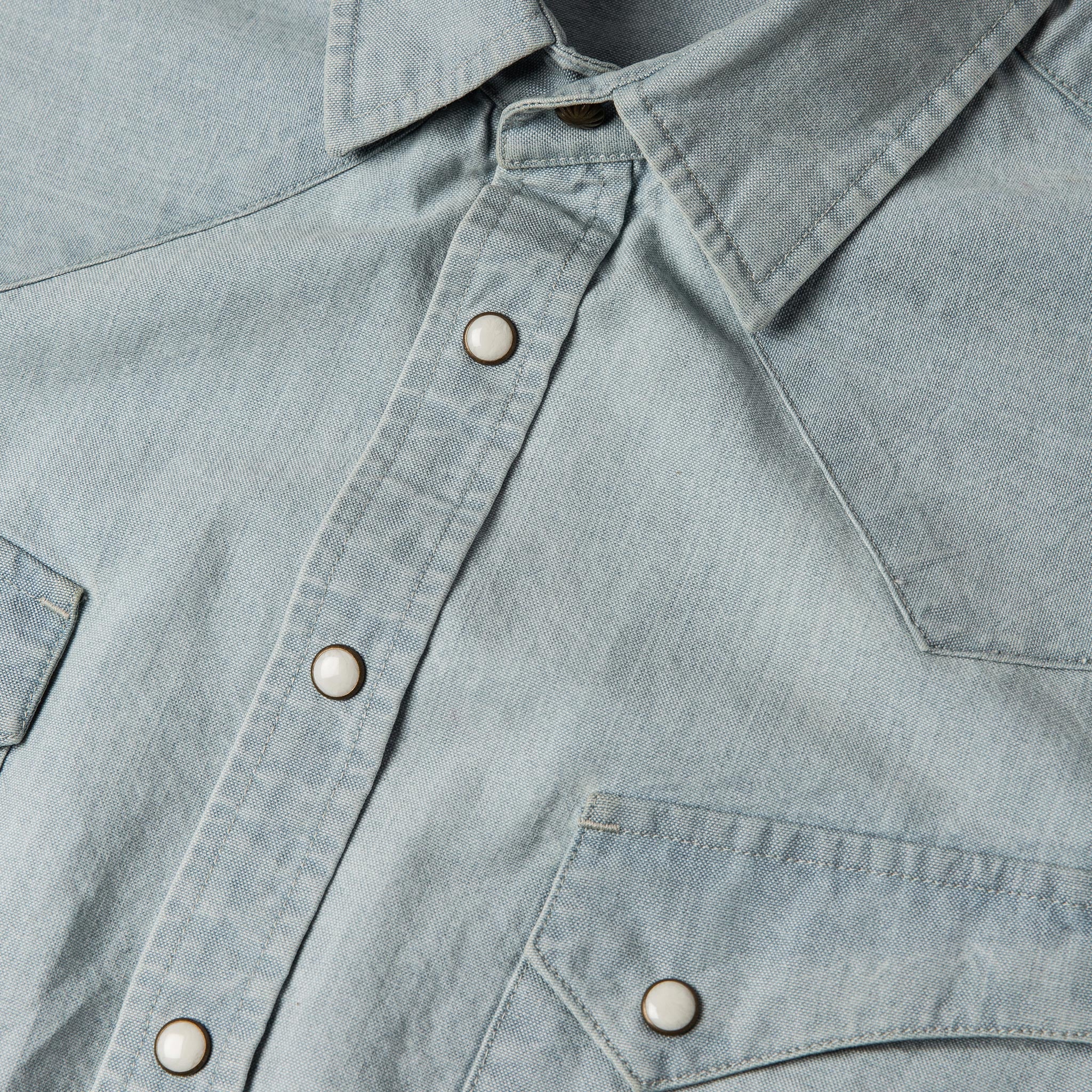 The Western Shirt in Washed Selvage Chambray - Image 6
