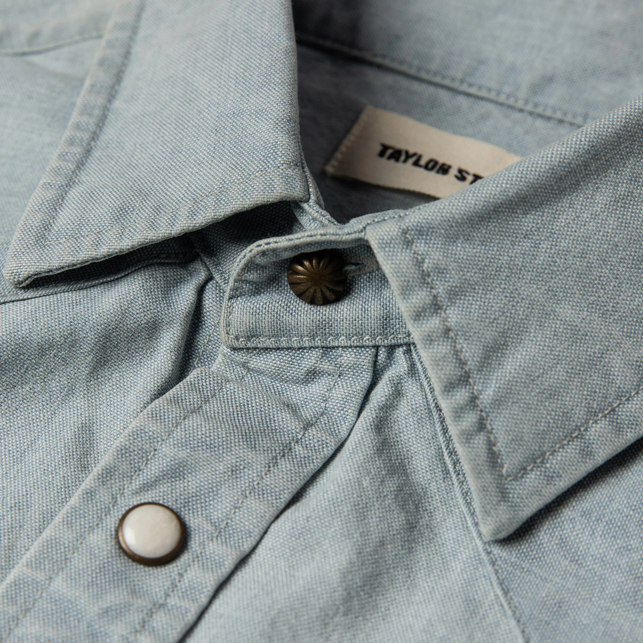 The Western Shirt in Washed Selvage Chambray - Image 7