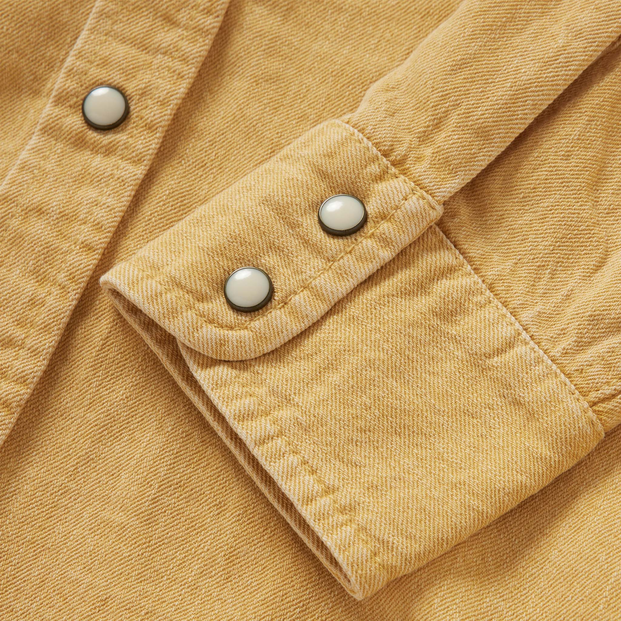 The Western Shirt in Wheat Selvage Denim - Image 7