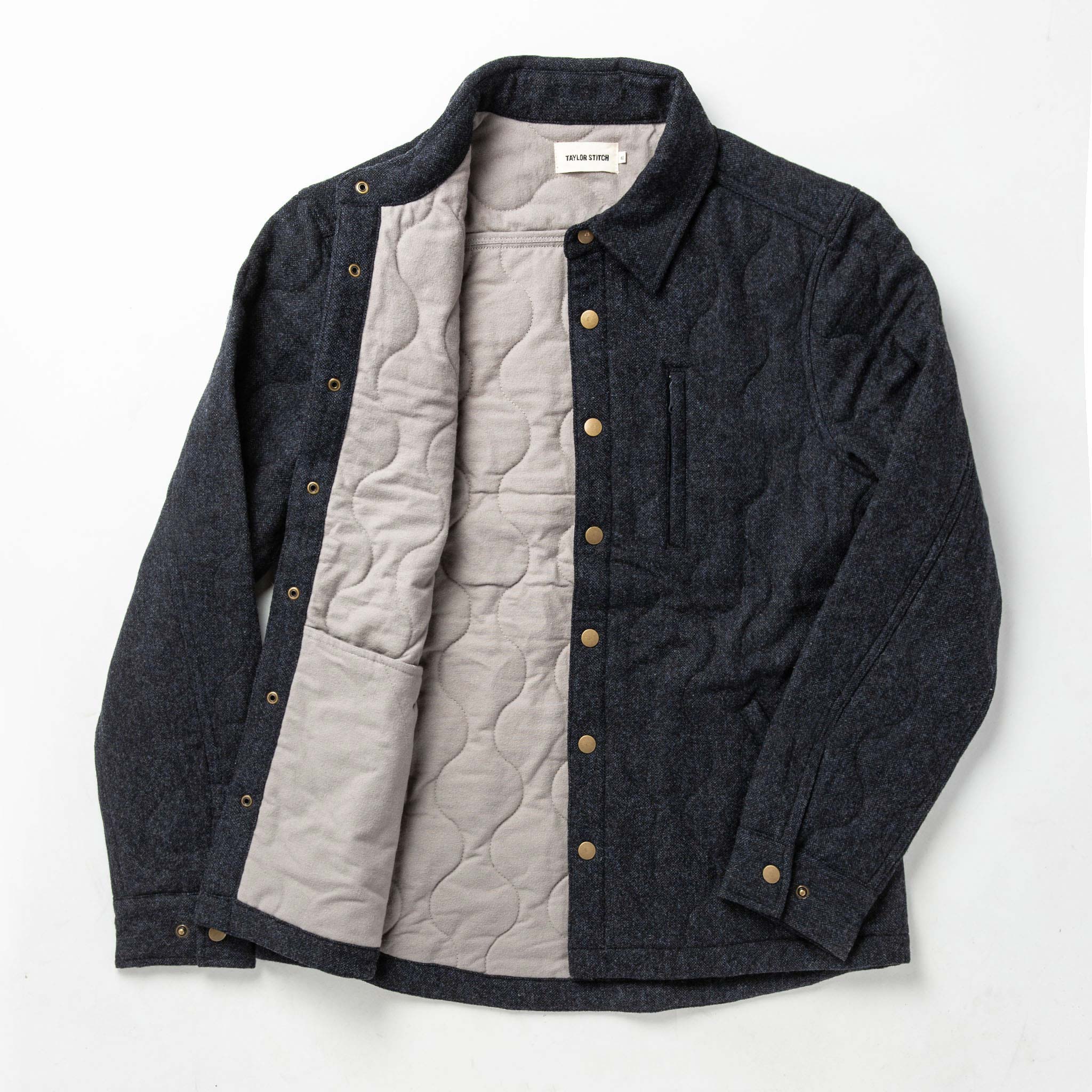 The Wilton Jacket in Navy Birdseye Wool - Image 11