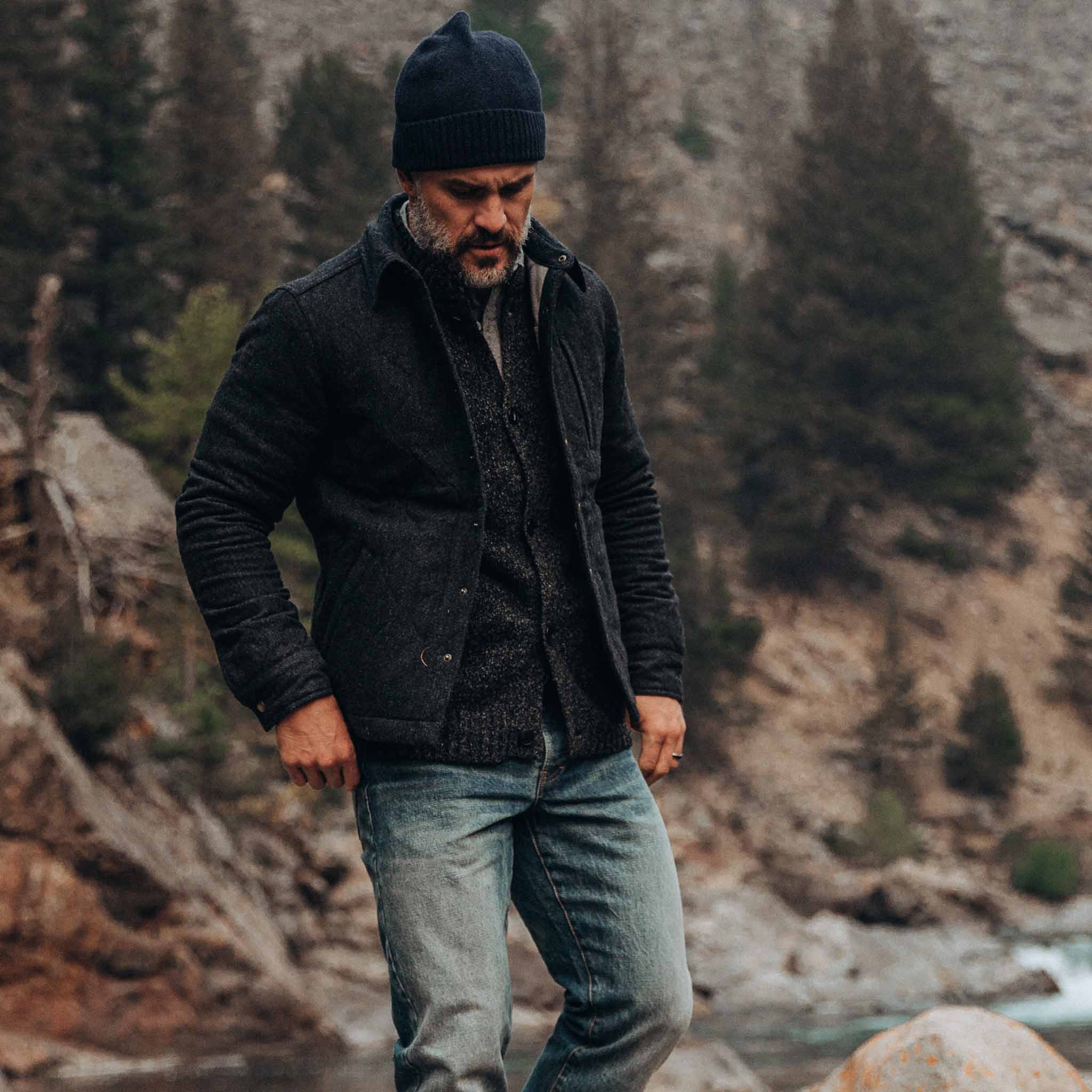 The Wilton Jacket in Navy Birdseye Wool - Image 2