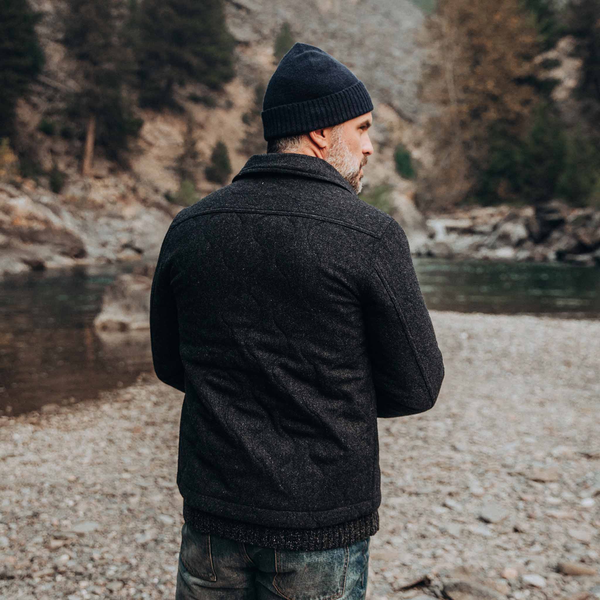 The Wilton Jacket in Navy Birdseye Wool - Image 5