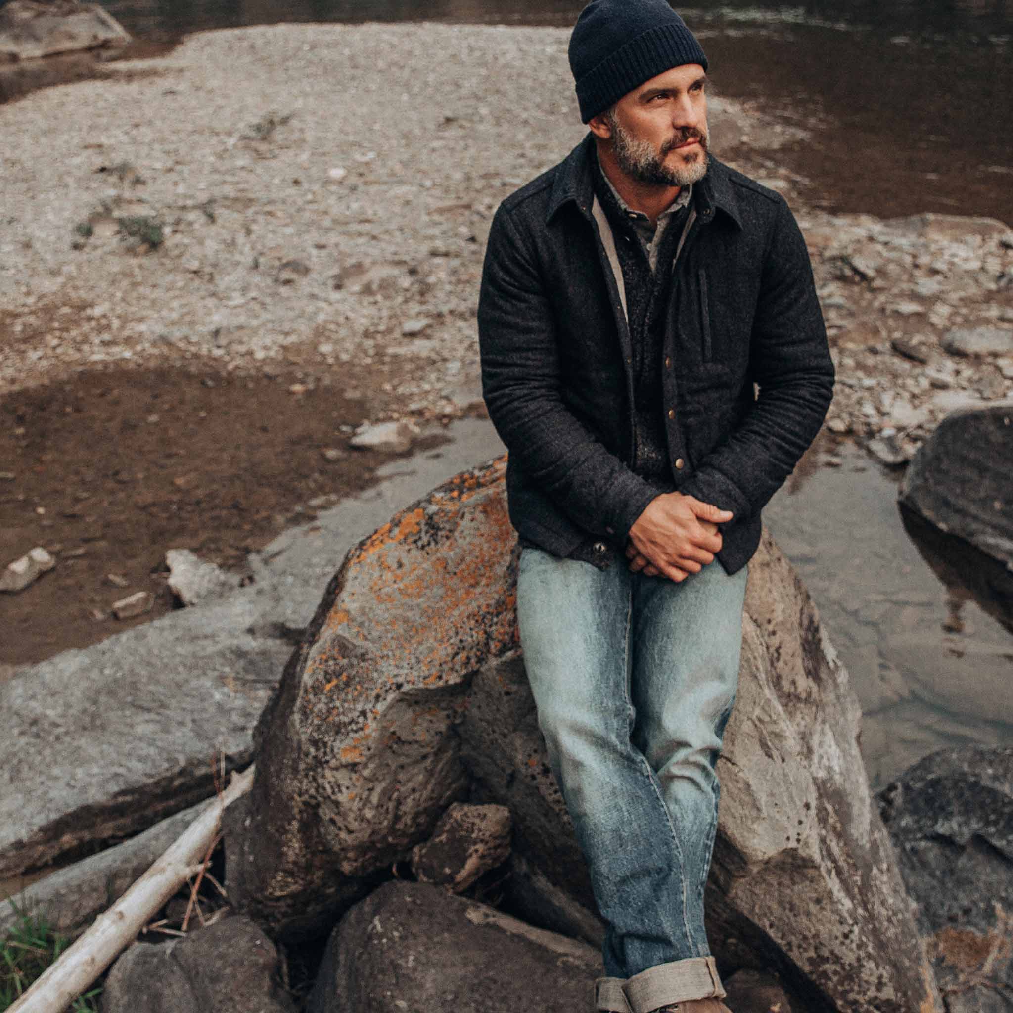 The Wilton Jacket in Navy Birdseye Wool - Image 6