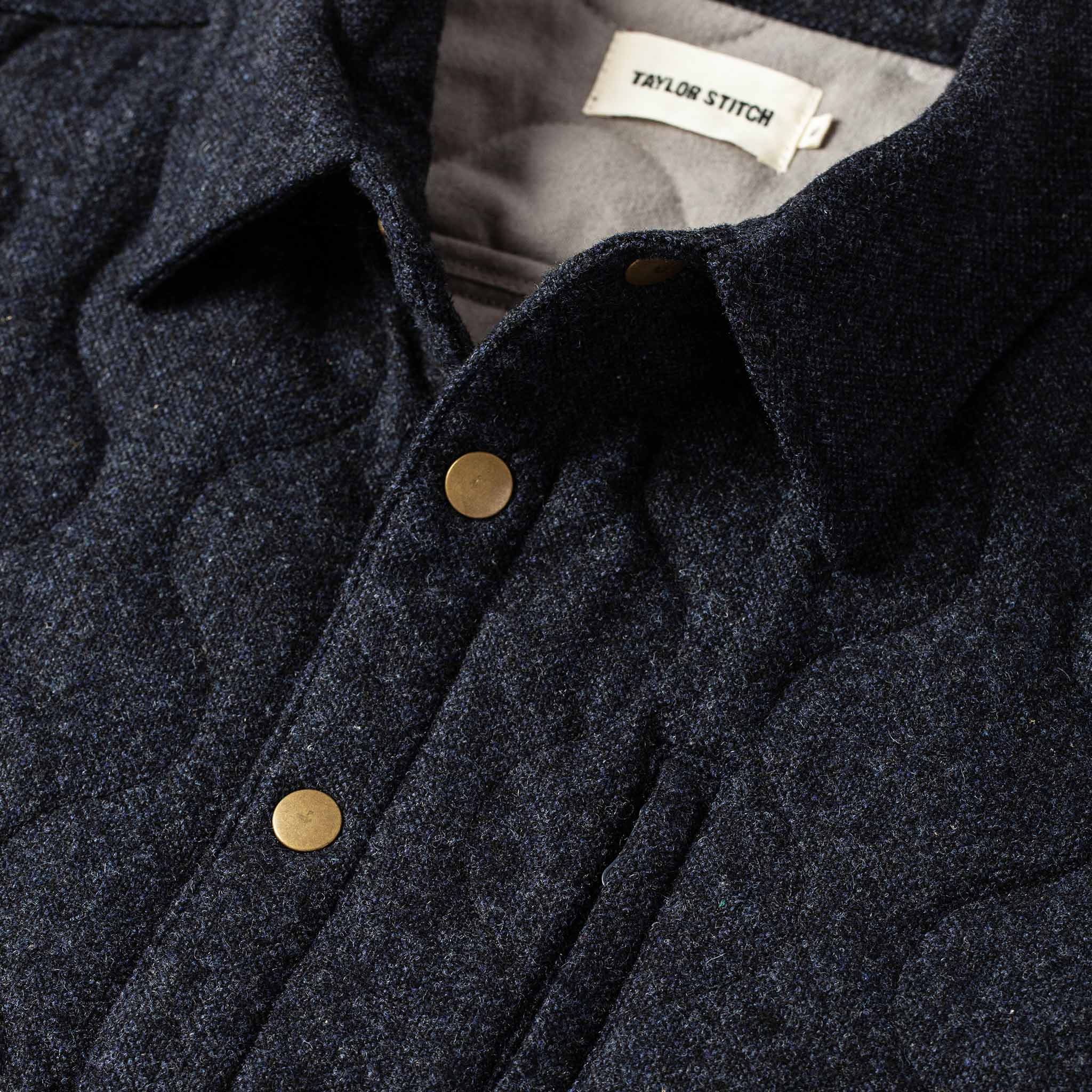 The Wilton Jacket in Navy Birdseye Wool - Image 7