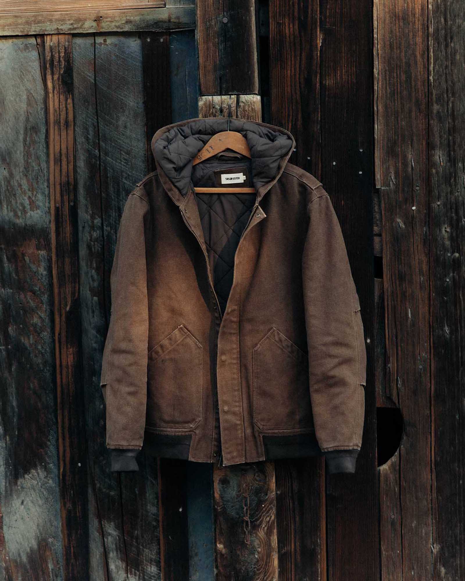 The Workhorse Hoodie in Aged Penny Chipped Canvas - Image 6