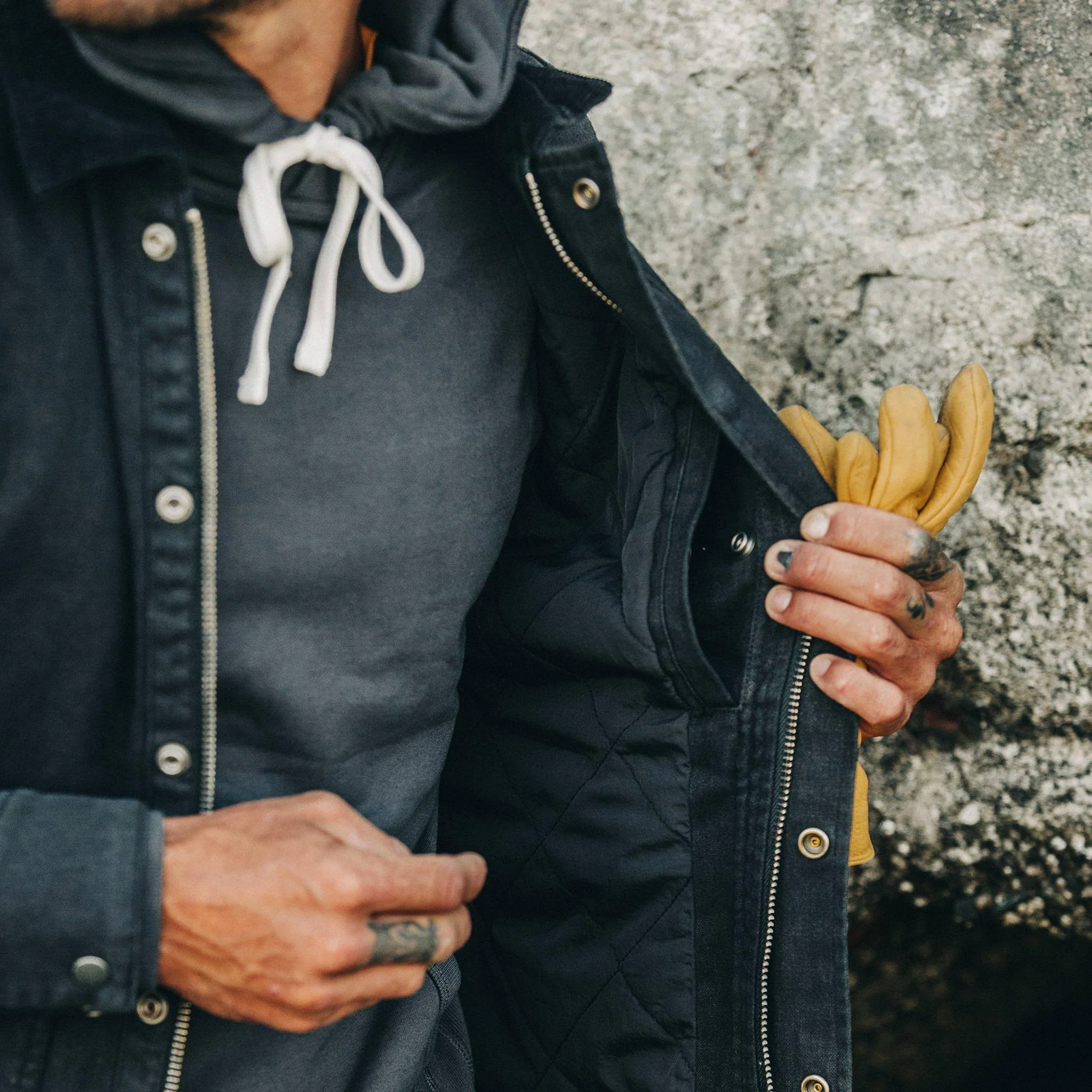 The Workhorse Jacket in Coal Boss Duck - Image 4