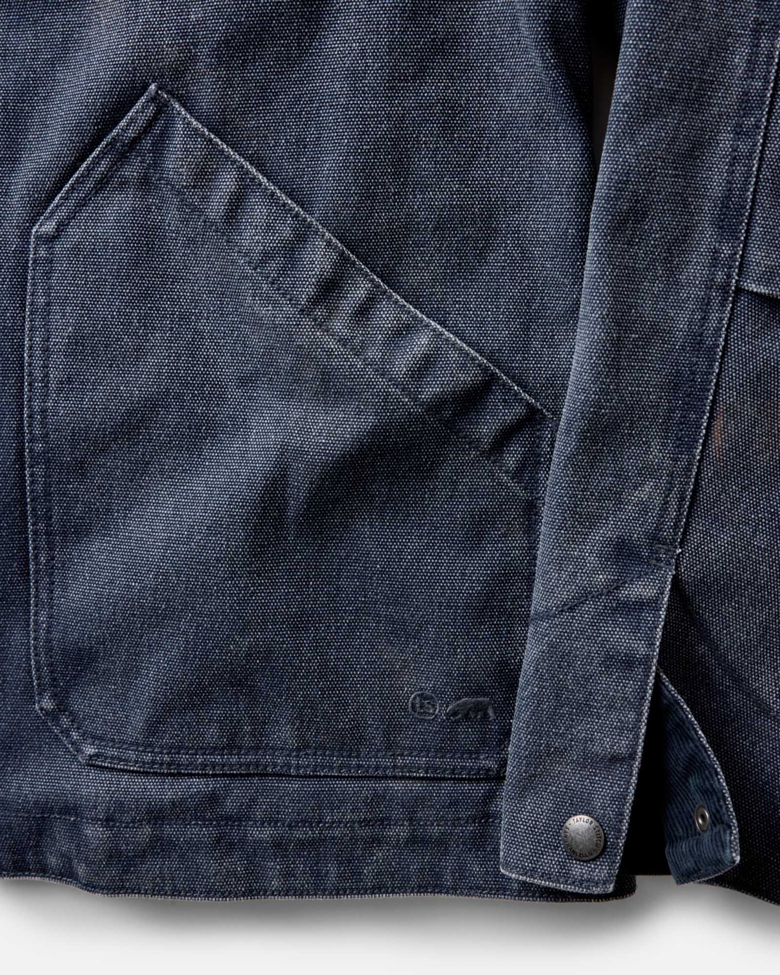 The Workhorse Jacket in Navy Chipped Canvas - Image 6