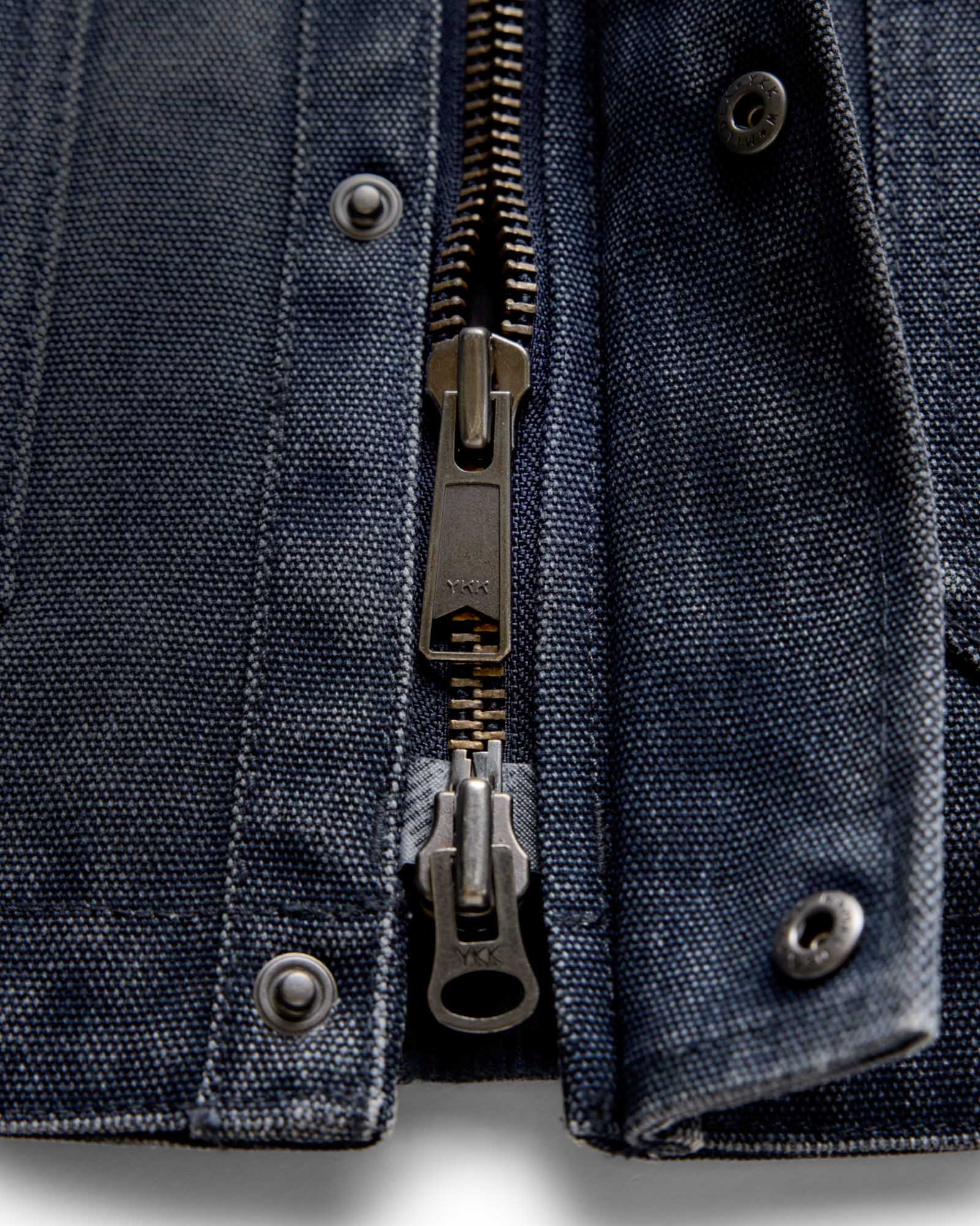 The Workhorse Jacket in Navy Chipped Canvas - Image 8
