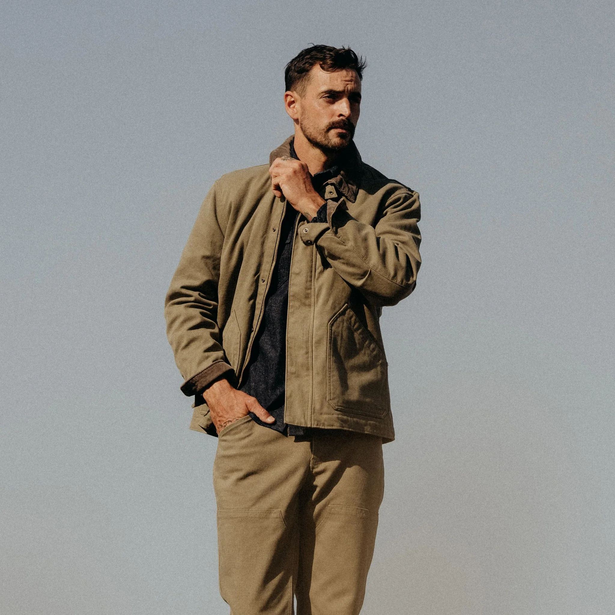 The Workhorse Jacket in Stone Boss Duck - Image 2