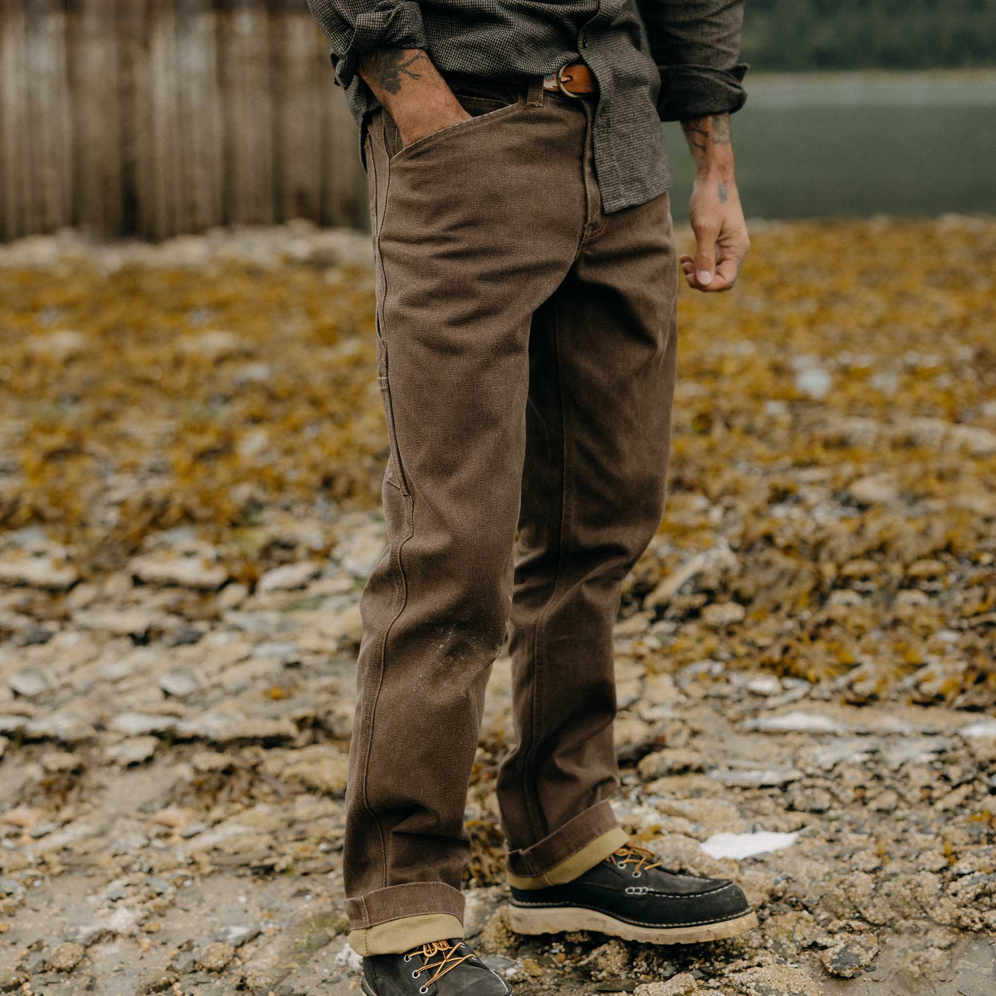 The Workhorse Pant in Aged Penny Chipped Canvas - Image 2