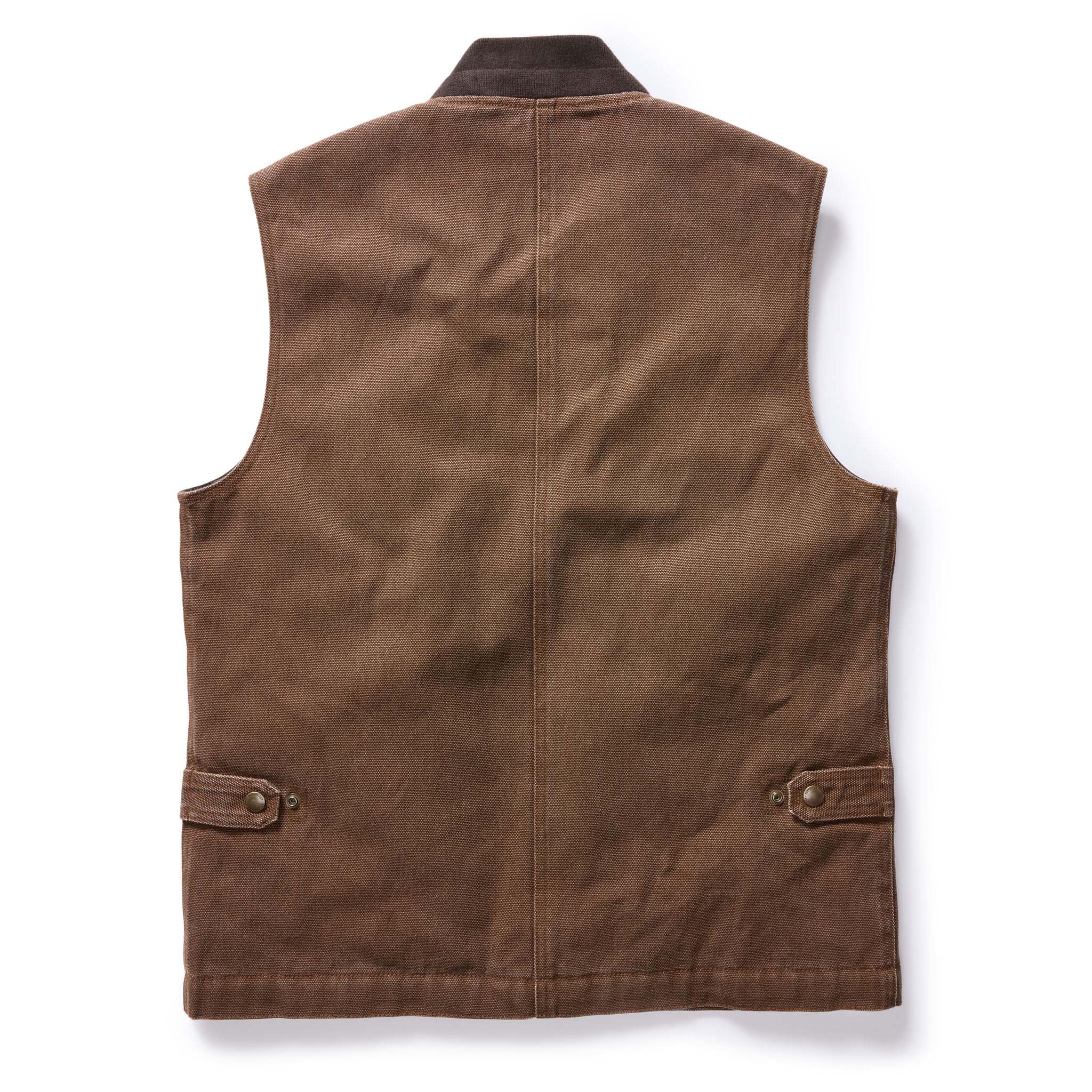 The Workhorse Vest in Aged Penny Chipped Canvas - Image 7