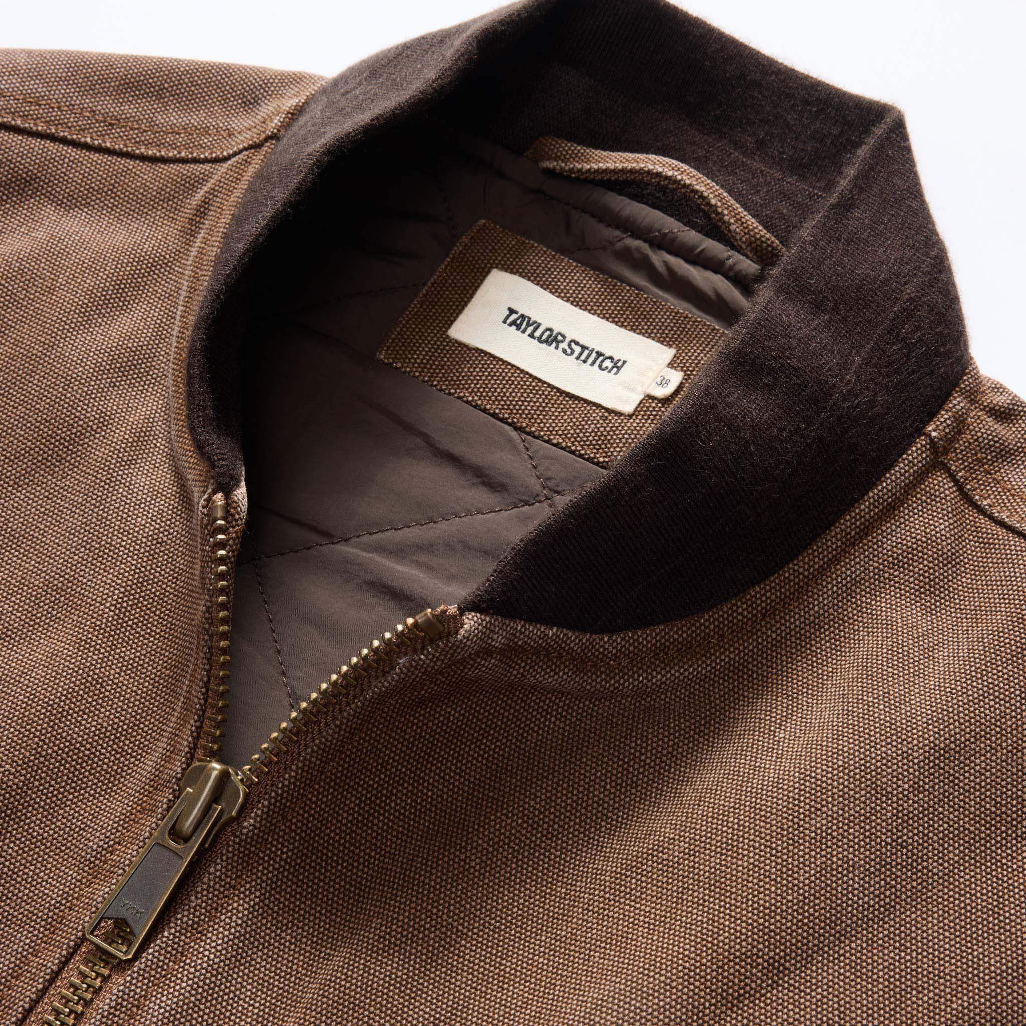 The Workhorse Vest in Aged Penny Chipped Canvas - Image 8