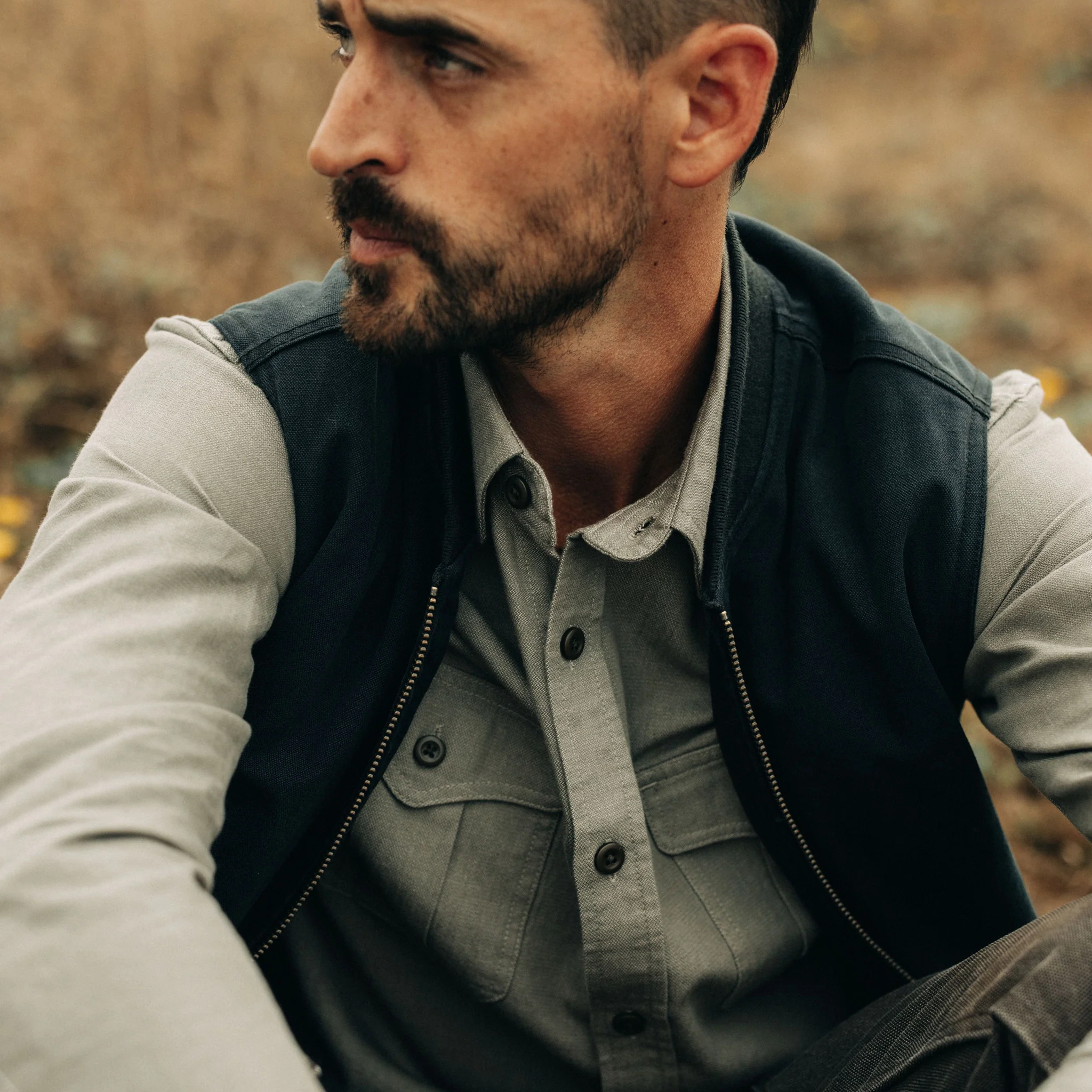 The Workhorse Vest in Coal Boss Duck - Image 3