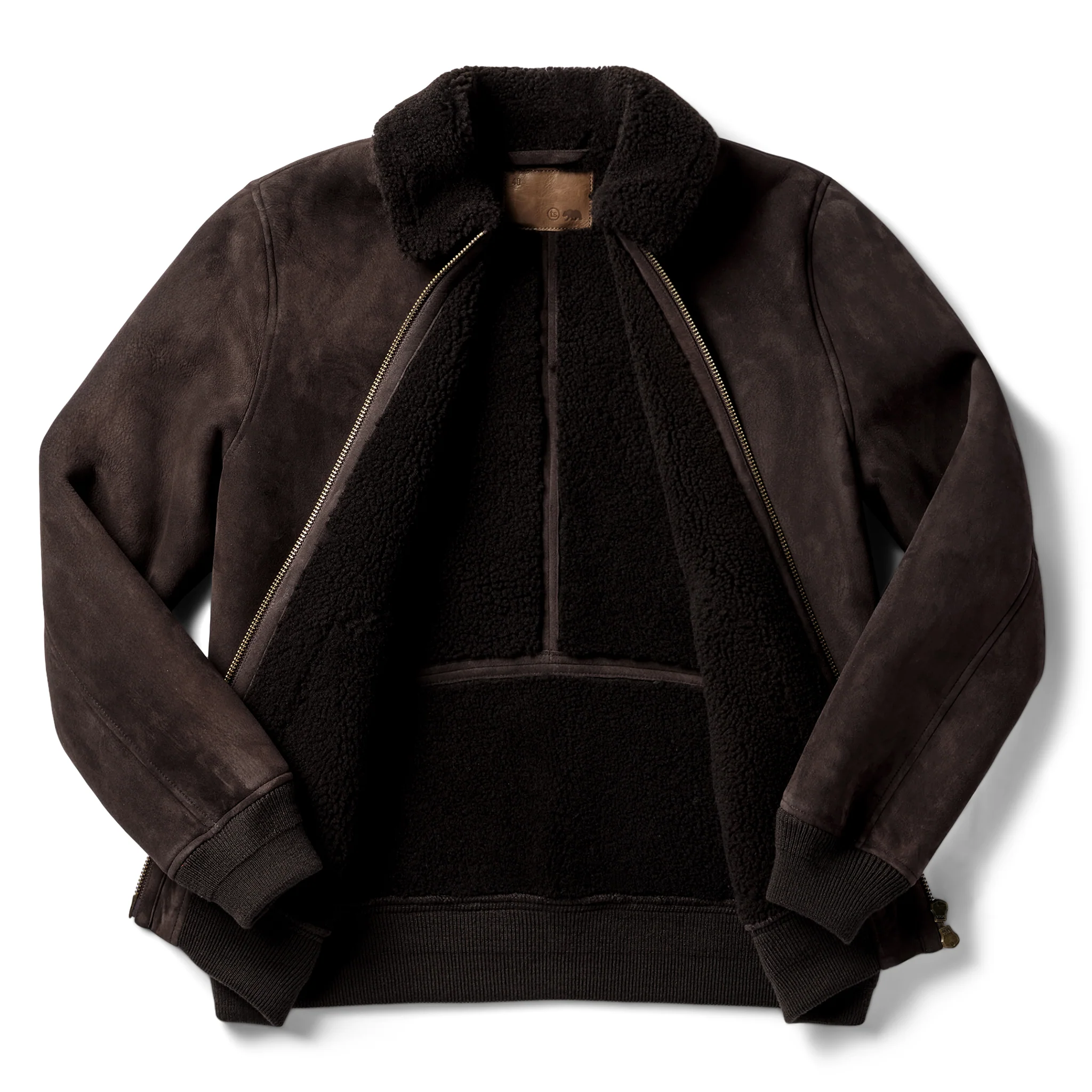 The Wright Jacket in Espresso Shearling - Image 7
