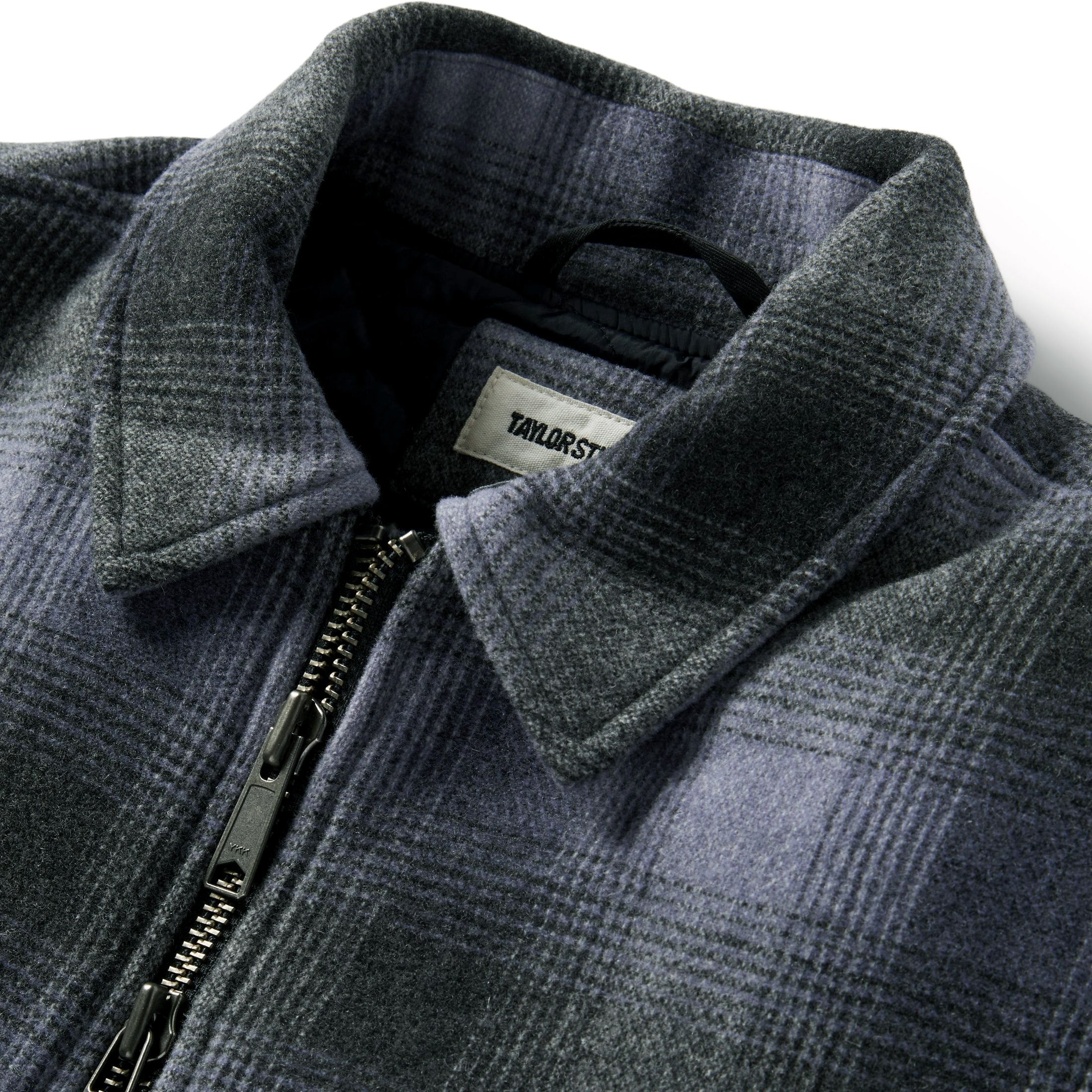 The Wyatt Jacket in Ash Plaid Wool - Image 5