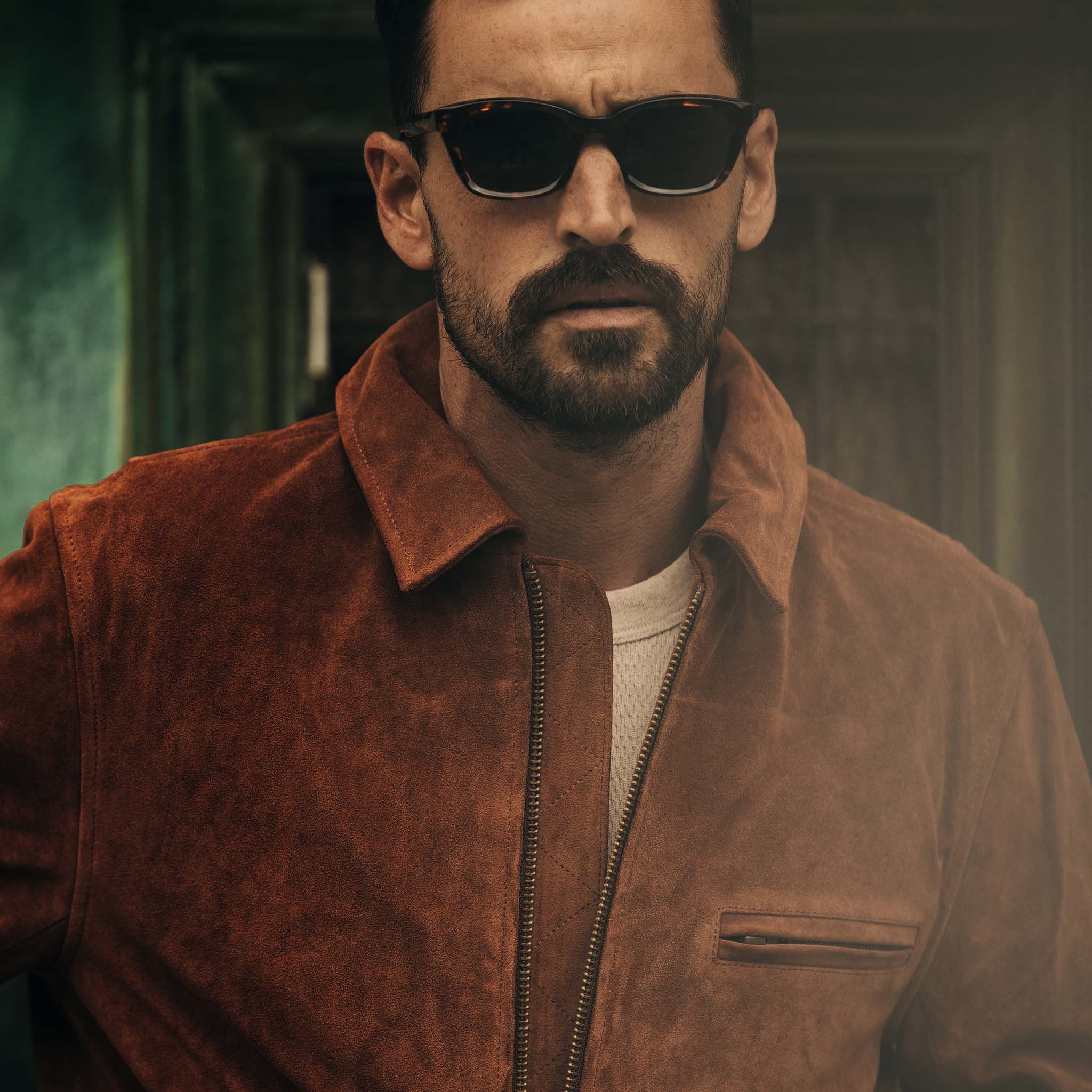 The Wyatt Jacket in Chocolate Suede - Image 3