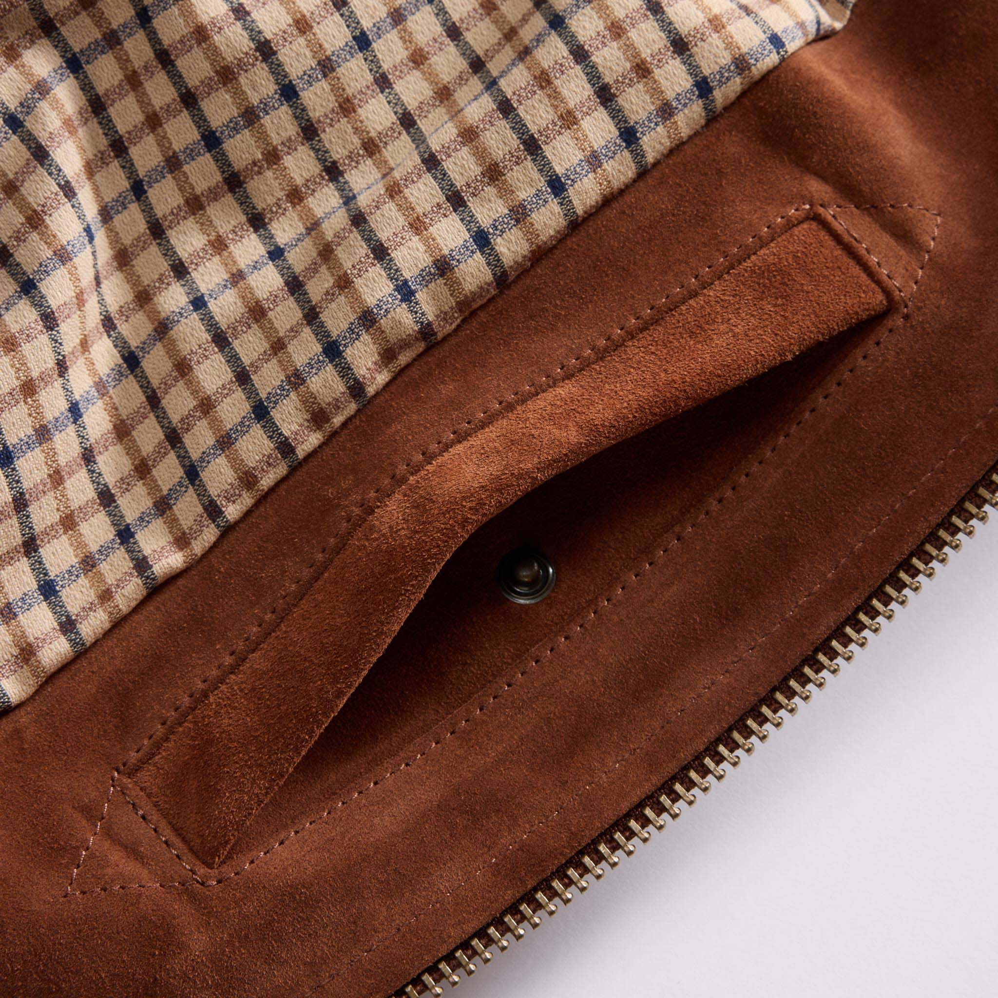 The Wyatt Jacket in Chocolate Suede - Image 8