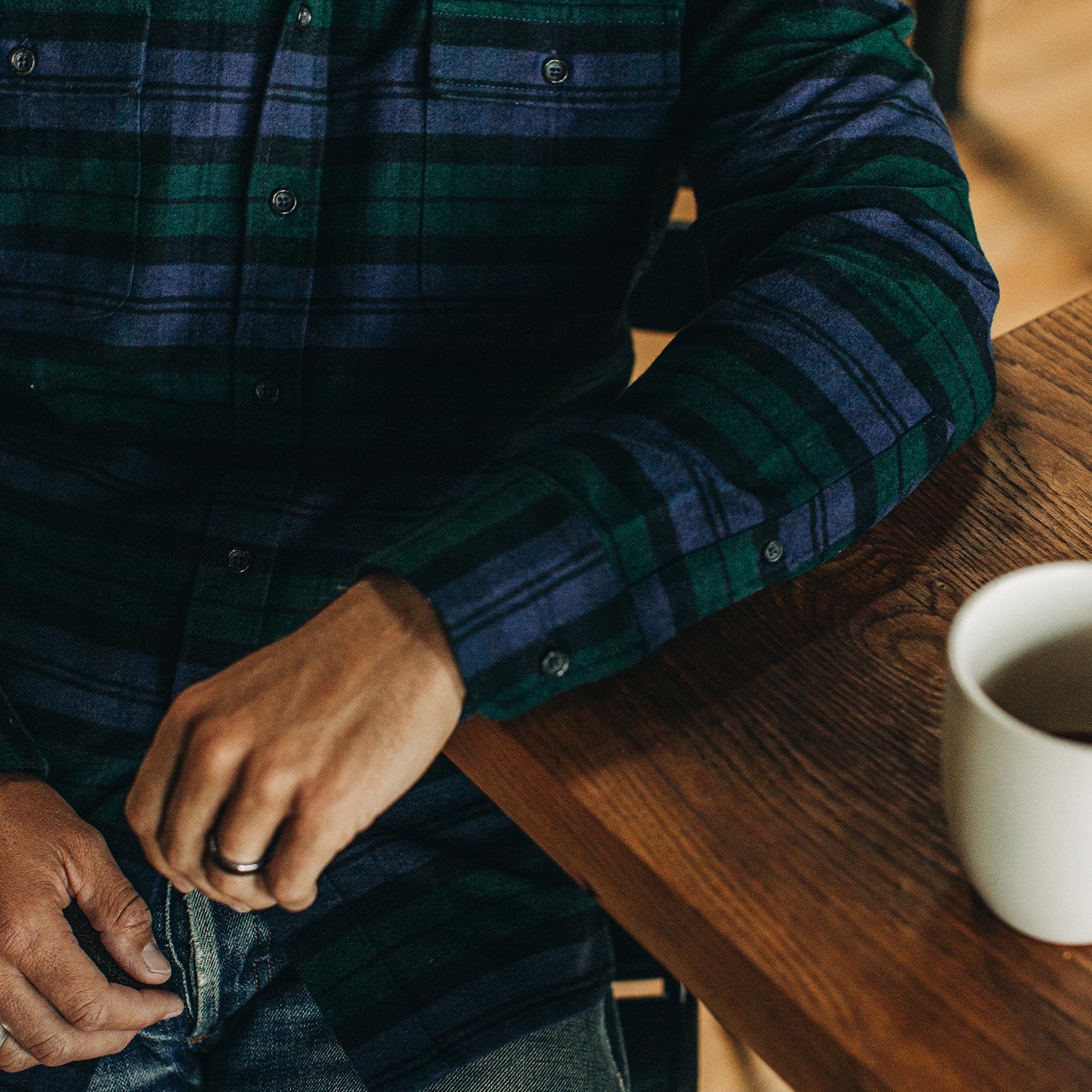 The Yosemite Shirt in Blackwatch Plaid - Image 4