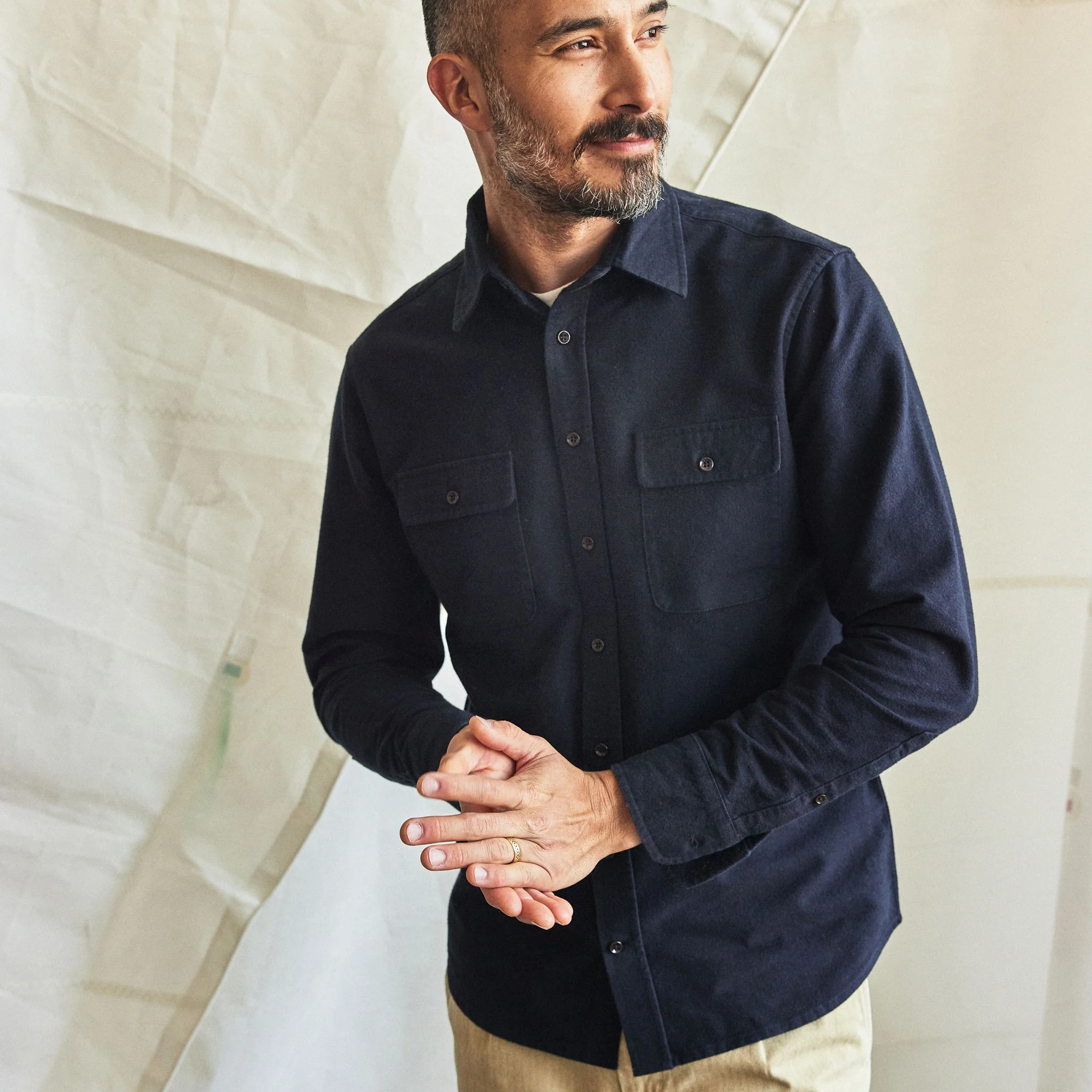 The Yosemite Shirt in Dark Navy - Image 2