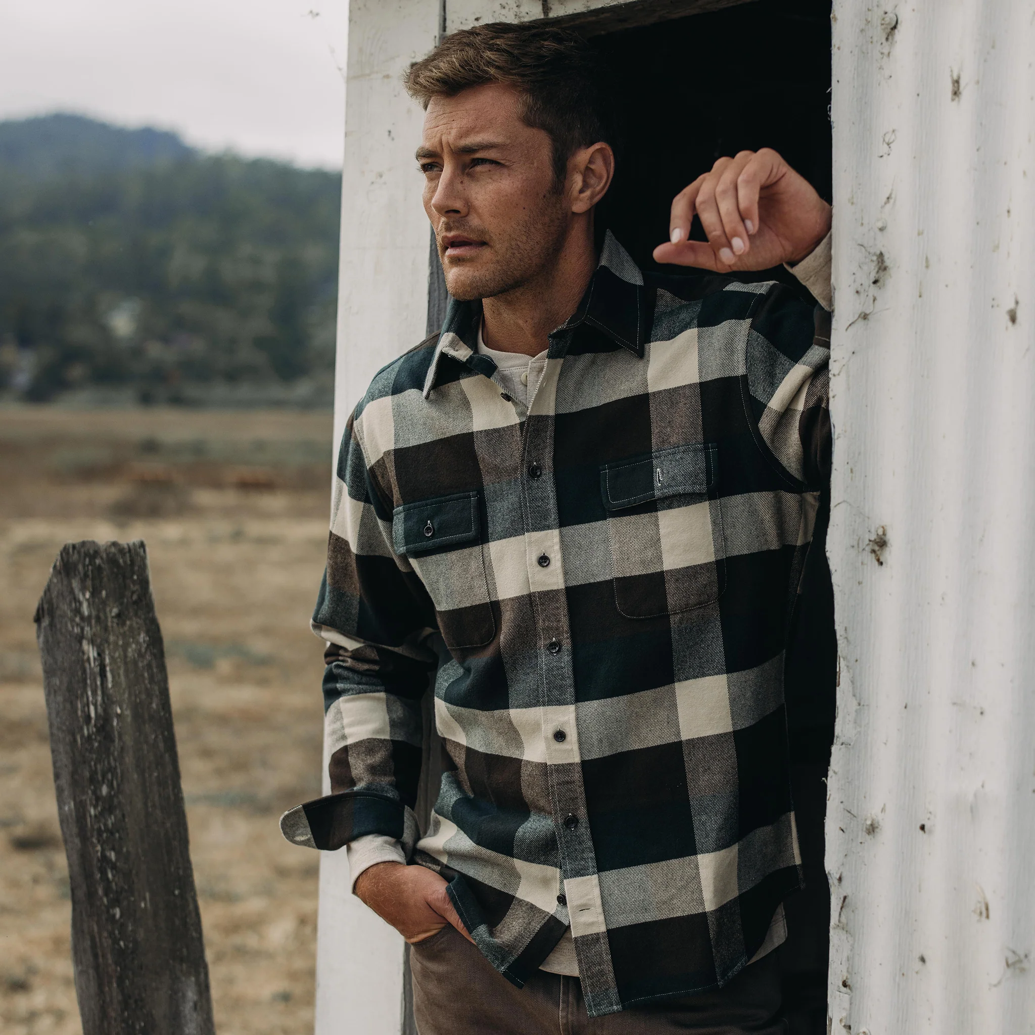 The Yosemite Shirt in Evergreen Check - Image 4