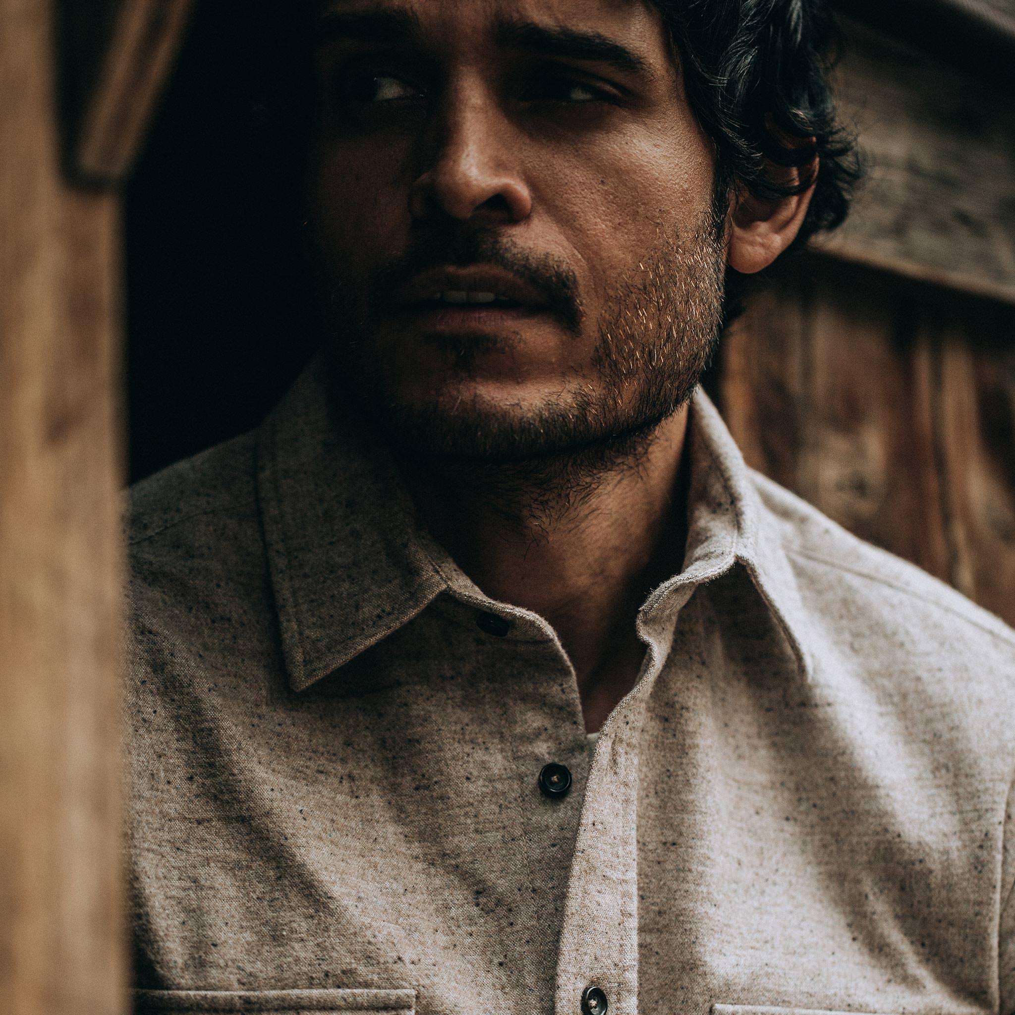 The Yosemite Shirt in Oat Donegal - Image 4